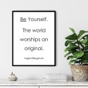 Be Yourself Ingrid Bergman Art Print