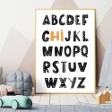 Kids Alphabet Hi Art Print