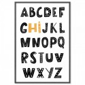 Kids Alphabet Hi Art Print