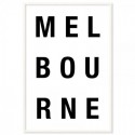 Melbourne Text Art Print