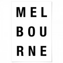 Melbourne Text Art Print