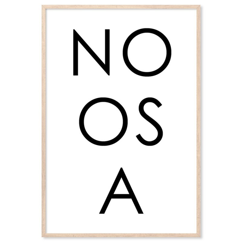 Noosa Text Art Print