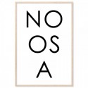 Noosa Text Art Print