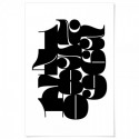 Pompadour Numbers Art Print