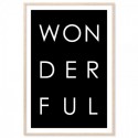 Wonderful Text Art Print