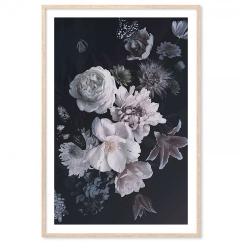 Peonies Hydrangea Lily Flowers Art Print