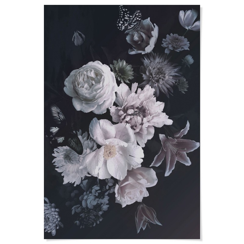 Peonies Hydrangea Lily Flowers Art Print