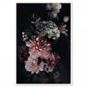Vintage Flowers Peonies Hydrangea Art Print