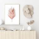 Palm Leaf Pink Art Print