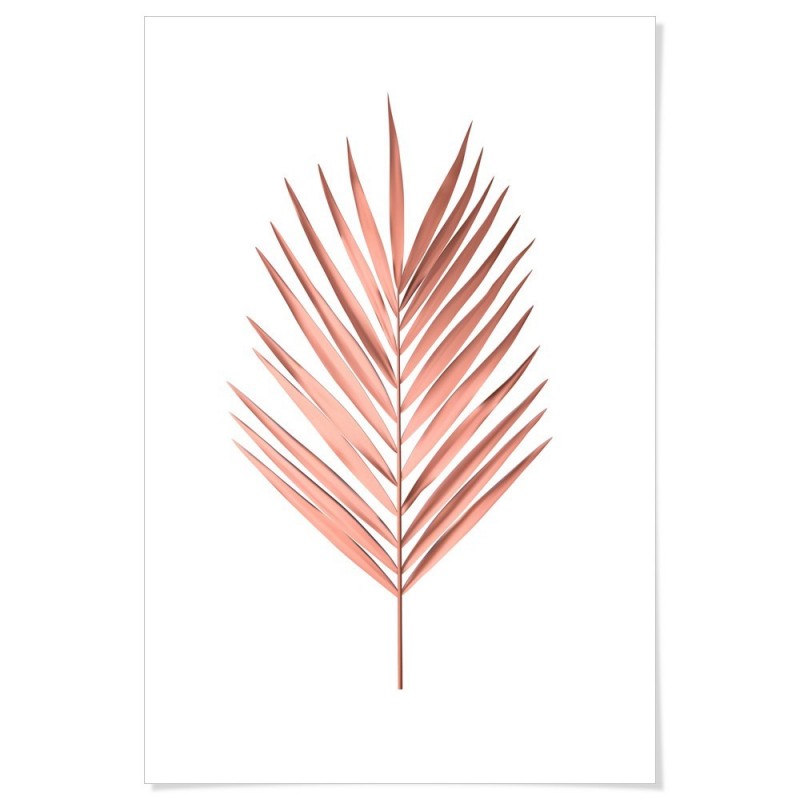 Palm Leaf Pink Art Print