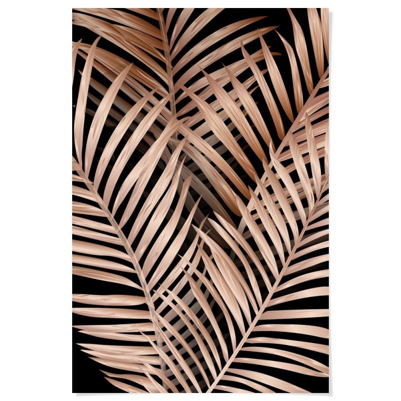 Palm Leaves Nude Pink Art Print