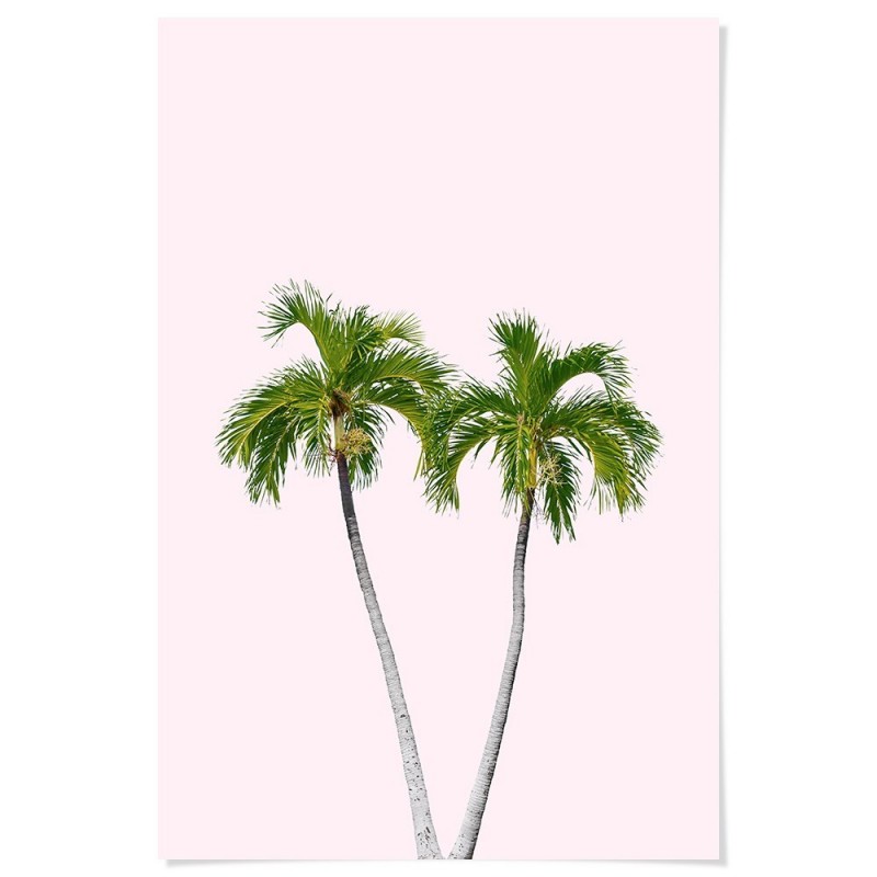 Palm Tree Pink Art Print