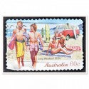 Australian Surf Stamp 1970s Art Print