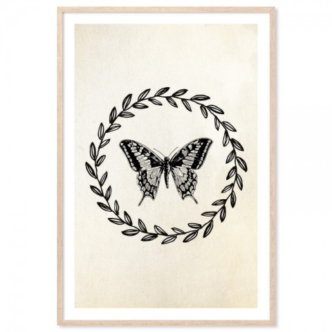 French Provincial Butterfly Art Print