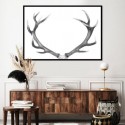 Deer Antlers Majestic Art Print