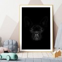 French Bulldog Black Art Print