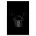 French Bulldog Black Art Print