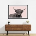 Highland Cow Vintage Art Print