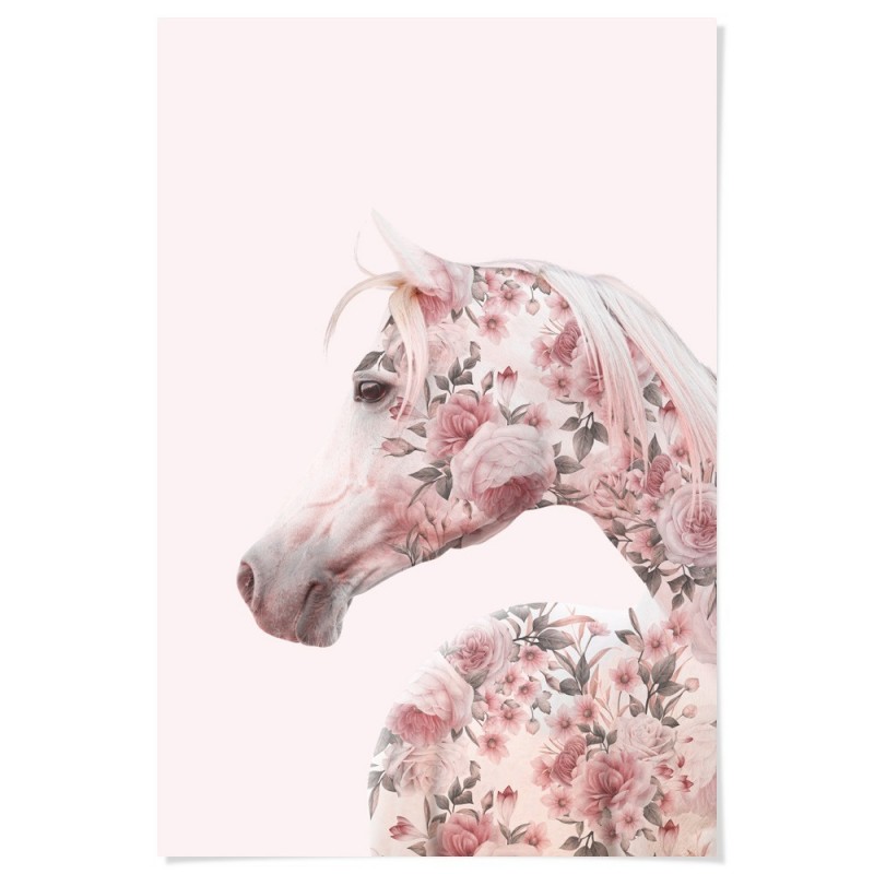 Horse Of The Roses Art Print