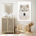 Snow Wolf Art Print