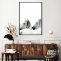 White Horses Art Print