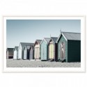 Bathing Boxes Brighton Beach Art Print