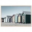 Bathing Boxes Brighton Beach Art Print