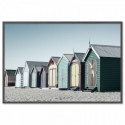 Bathing Boxes Brighton Beach Art Print