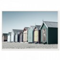 Bathing Boxes Brighton Beach Art Print