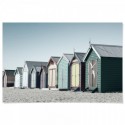 Bathing Boxes Brighton Beach Art Print