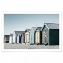 Bathing Boxes Brighton Beach Art Print