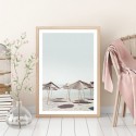 Beach Parasols Art Print