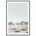 Beach Parasols Art Print