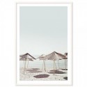 Beach Parasols Art Print