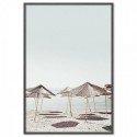 Beach Parasols Art Print