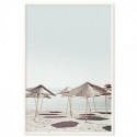 Beach Parasols Art Print