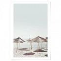 Beach Parasols Art Print