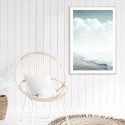 Beach White Wash Art Print