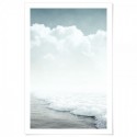 Beach White Wash Art Print