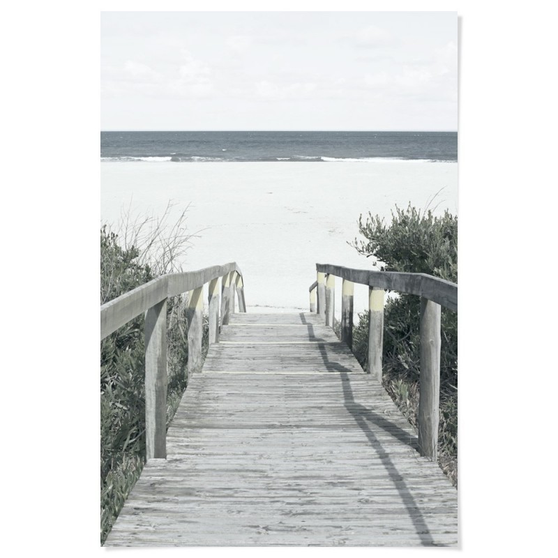 Beach Wooden Walkway Art Print