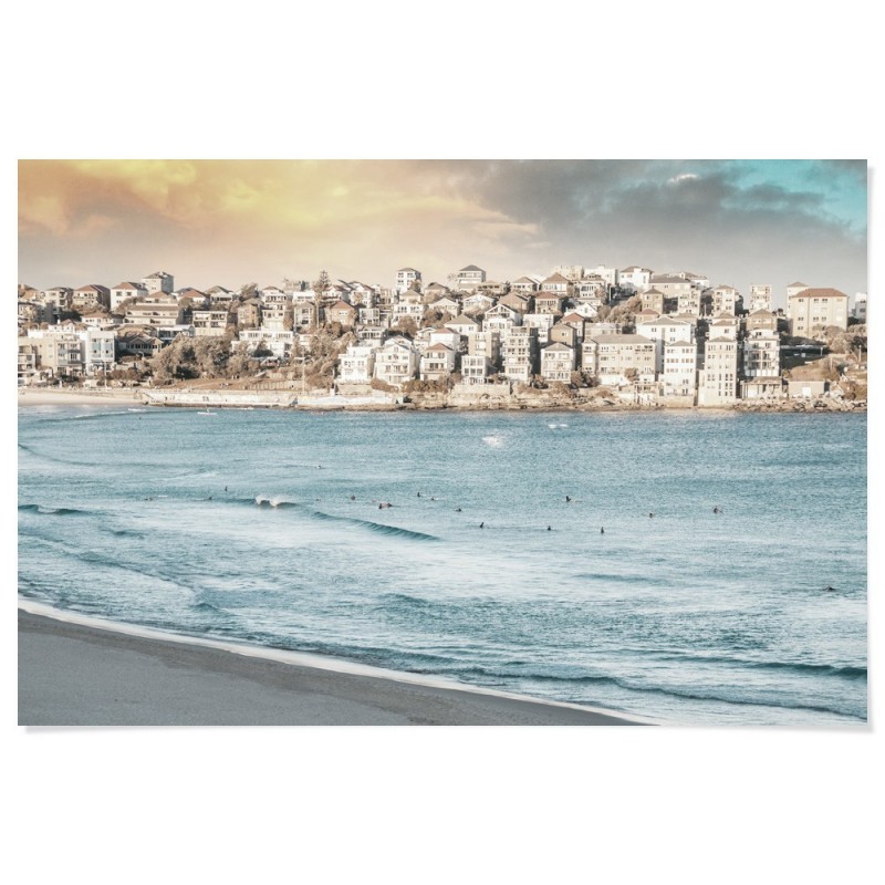 Bondi Beach Sunset Art Print