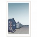 Brighton Beach Bathing Boxes Melbourne Art Print