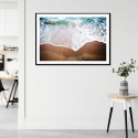 Golden Beach Sand Art Print