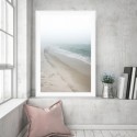 Misty Morning Beach Art Print