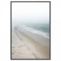 Misty Morning Beach Art Print