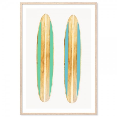 Vintage Surfboards Art Print