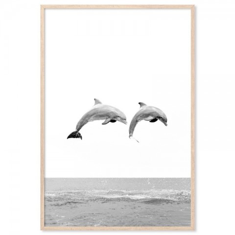 Two Dolphins Art Print