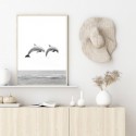 Two Dolphins Art Print