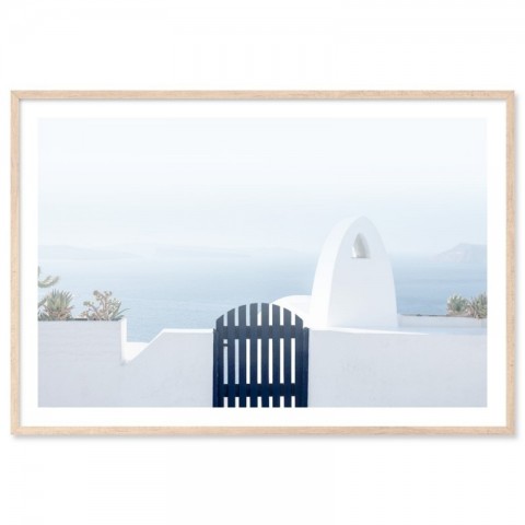 Santorini Bay Art Print