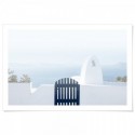 Santorini Bay Art Print